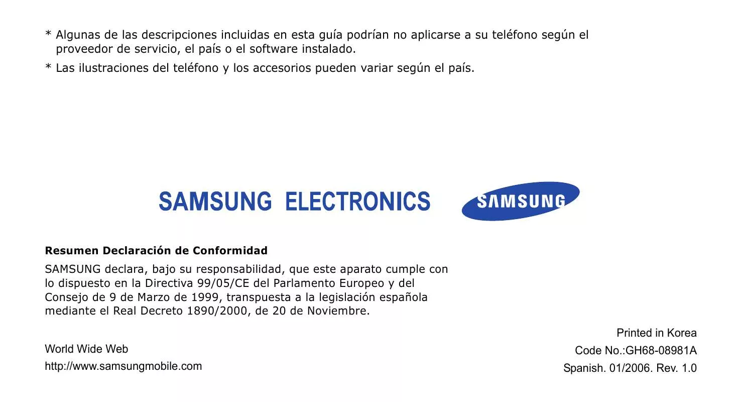 Mode d'emploi SAMSUNG SGH-X200