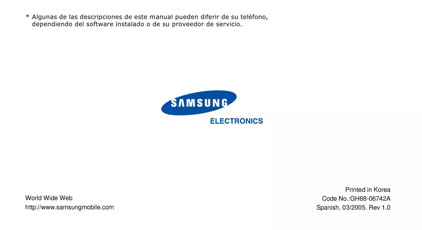 Mode d'emploi SAMSUNG SGH-X466