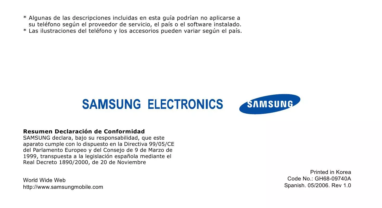 Mode d'emploi SAMSUNG SGH-X650