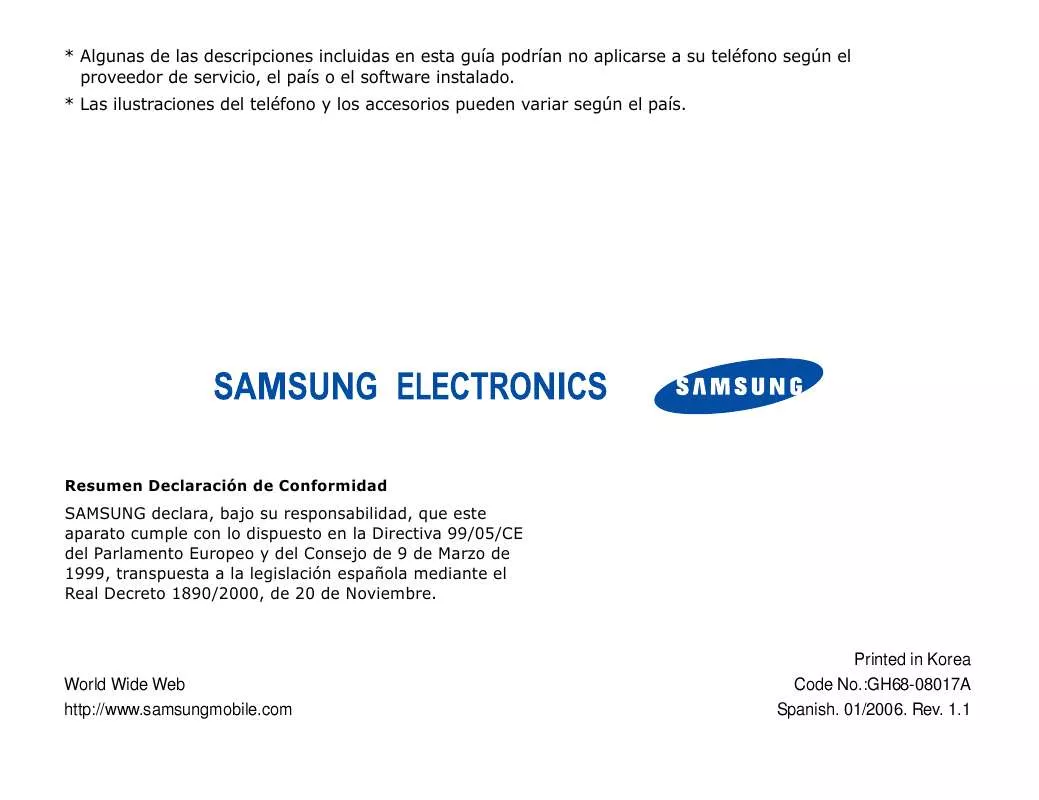 Mode d'emploi SAMSUNG SGH-Z140