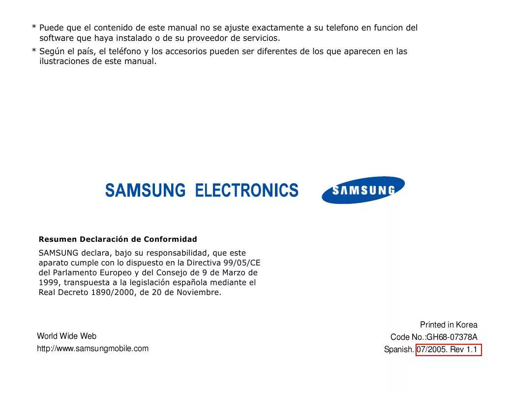 Mode d'emploi SAMSUNG SGH-Z300