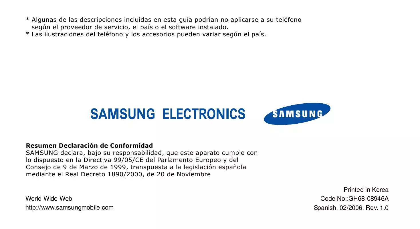 Mode d'emploi SAMSUNG SGH-Z510