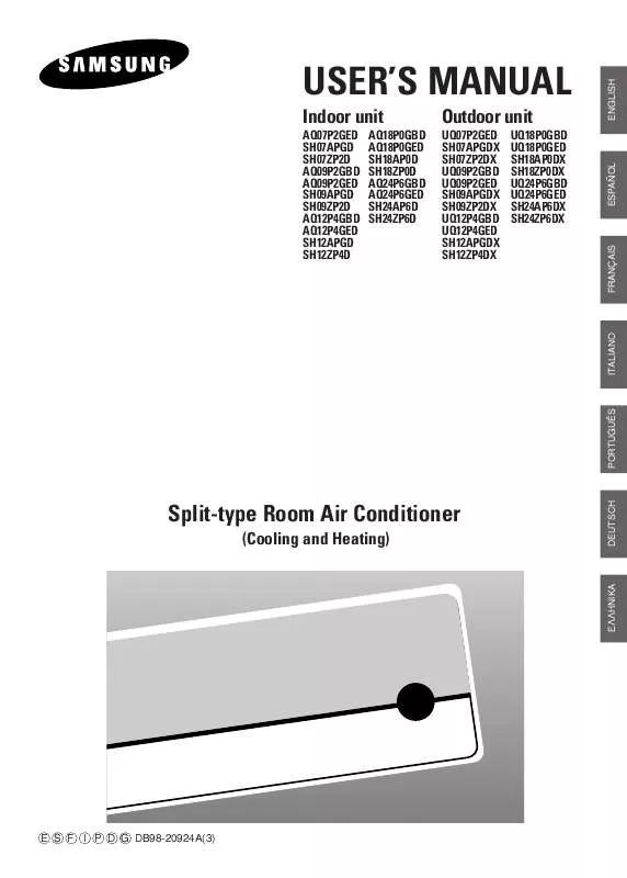 Mode d'emploi SAMSUNG SH-09APGDX