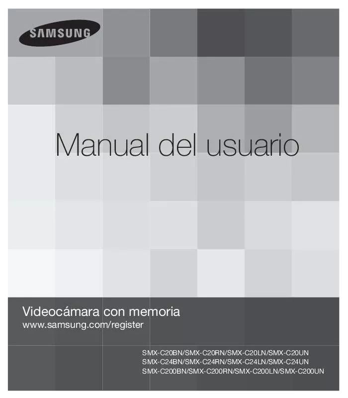 Mode d'emploi SAMSUNG SMX-C20RN