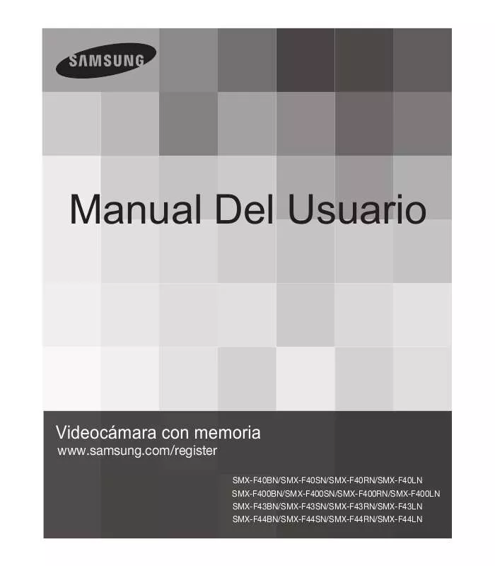 Mode d'emploi SAMSUNG SMX-F400