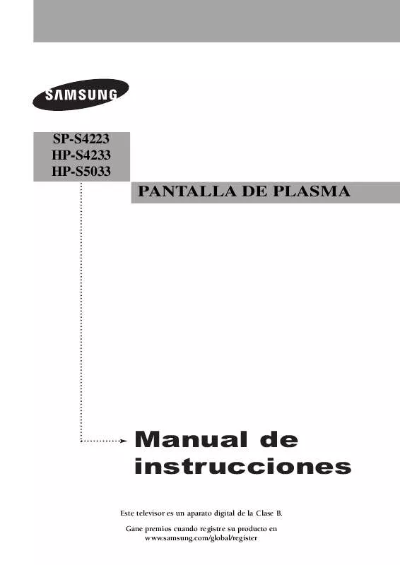 Mode d'emploi SAMSUNG SP-S4223