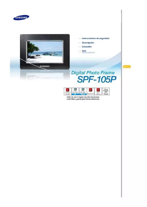 Mode d'emploi SAMSUNG SPF-105P