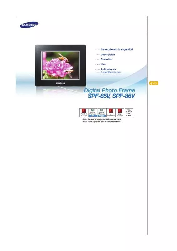 Mode d'emploi SAMSUNG SPF-85V