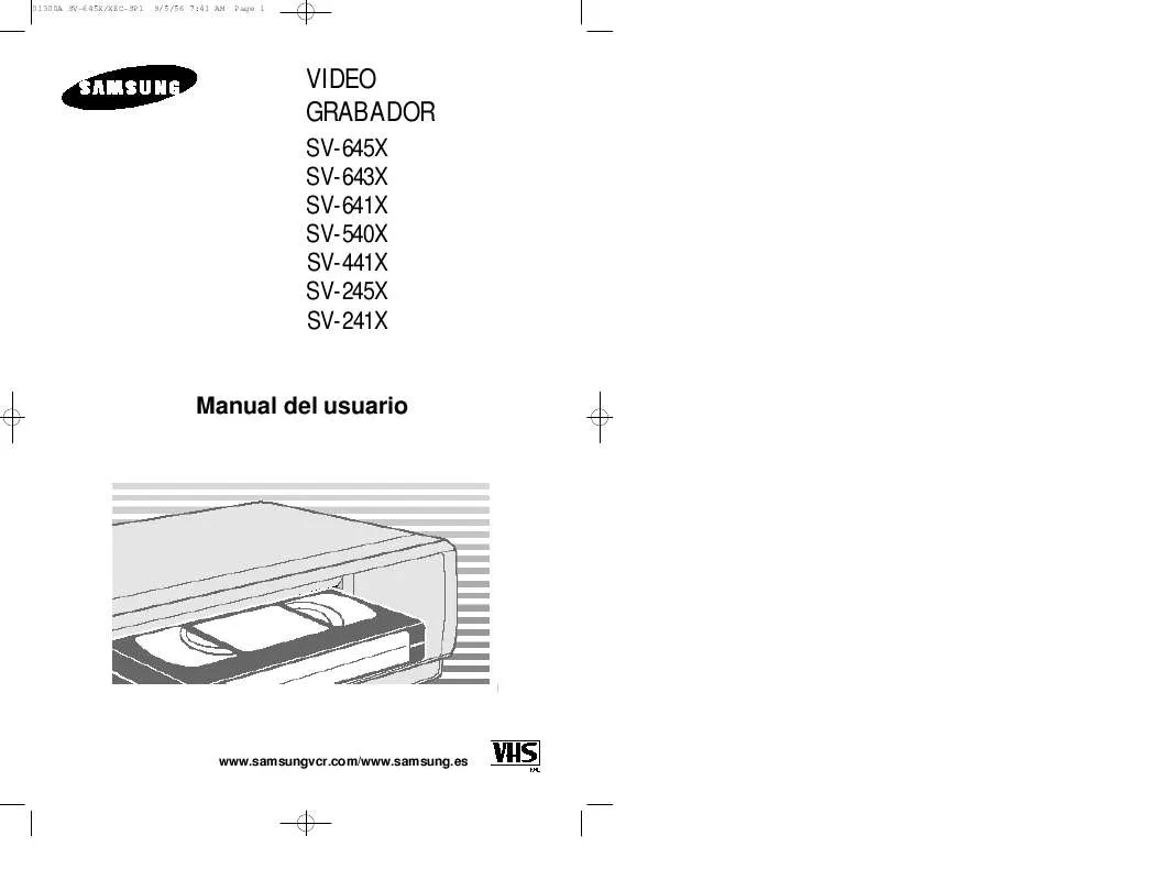 Mode d'emploi SAMSUNG SV-645X/XEC2