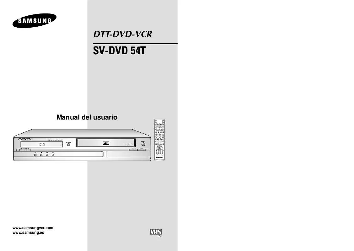 Mode d'emploi SAMSUNG SV-DVD54T