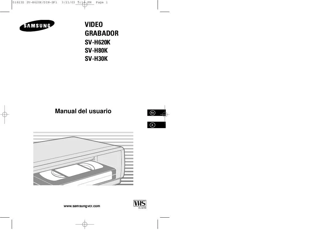 Mode d'emploi SAMSUNG SV-H30K