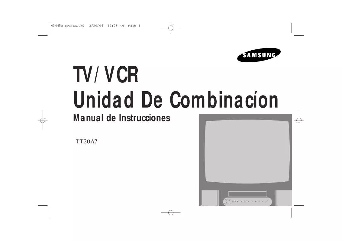 Mode d'emploi SAMSUNG TT-20A72