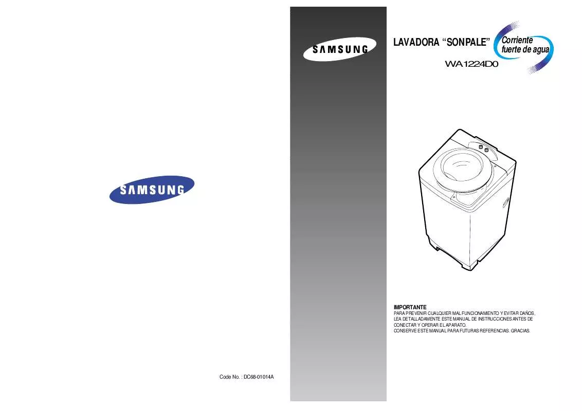 Mode d'emploi SAMSUNG WA1224D0DW-YE