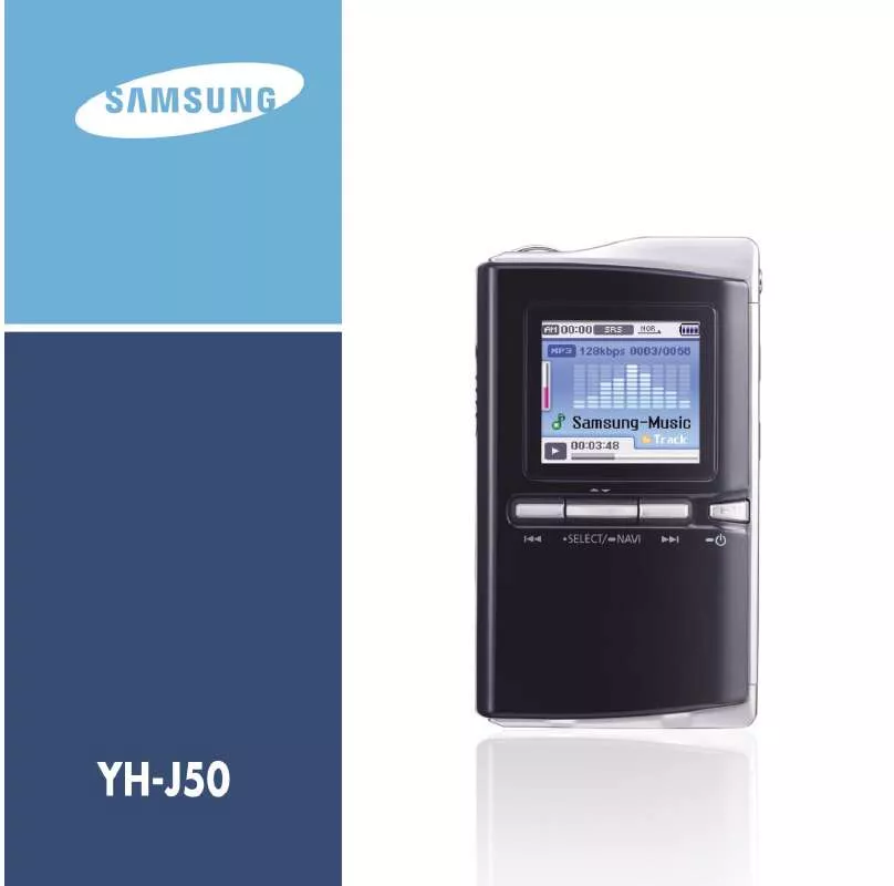 Mode d'emploi SAMSUNG YH-J50G