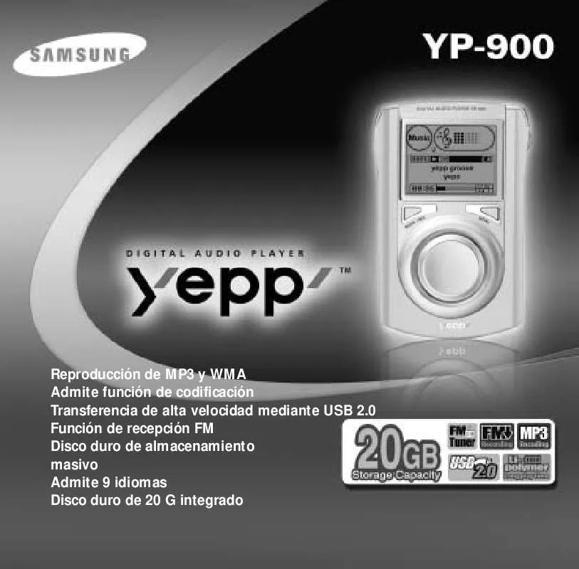 Mode d'emploi SAMSUNG YP-900