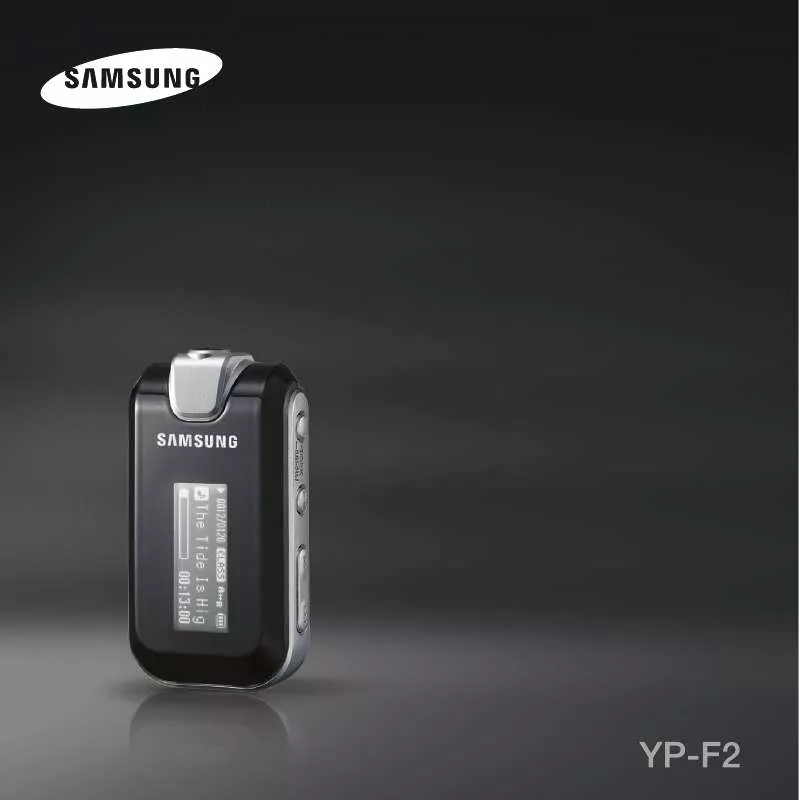 Mode d'emploi SAMSUNG YP-F2RXB