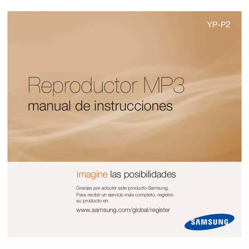 Mode d'emploi SAMSUNG YP-P2