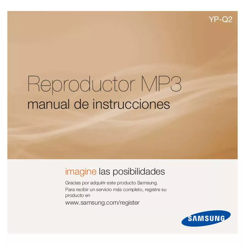 Mode d'emploi SAMSUNG YP-Q2JAW