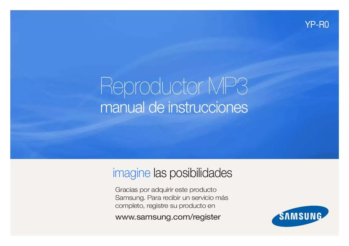 Mode d'emploi SAMSUNG YP-R0JCB