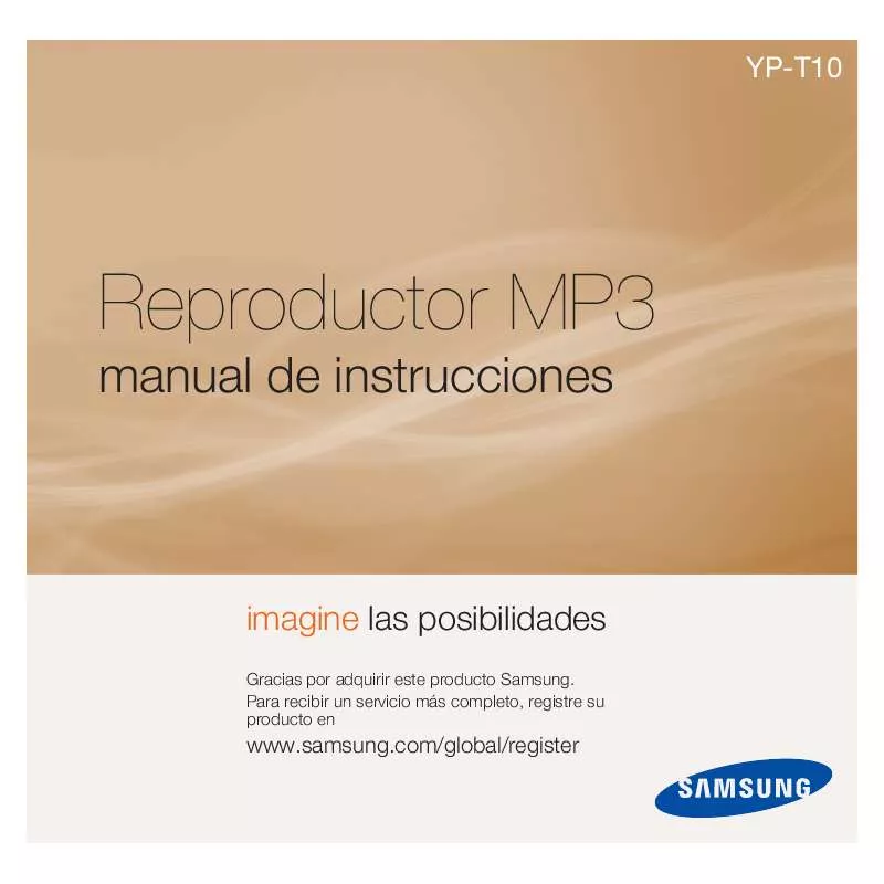 Mode d'emploi SAMSUNG YP-T10