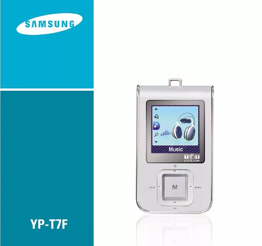 Mode d'emploi SAMSUNG YP-T7F