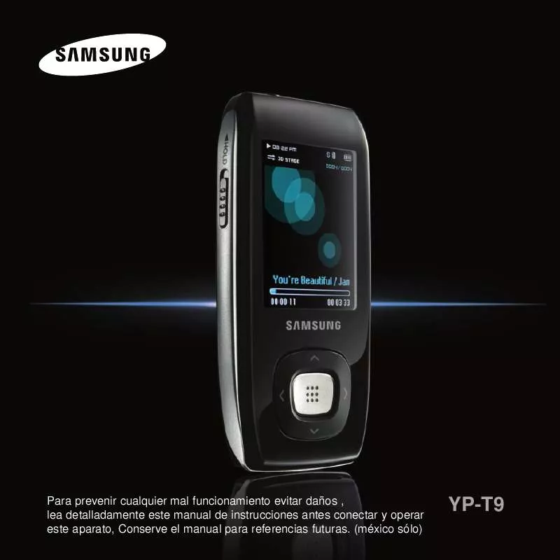 Mode d'emploi SAMSUNG YP-T9AB