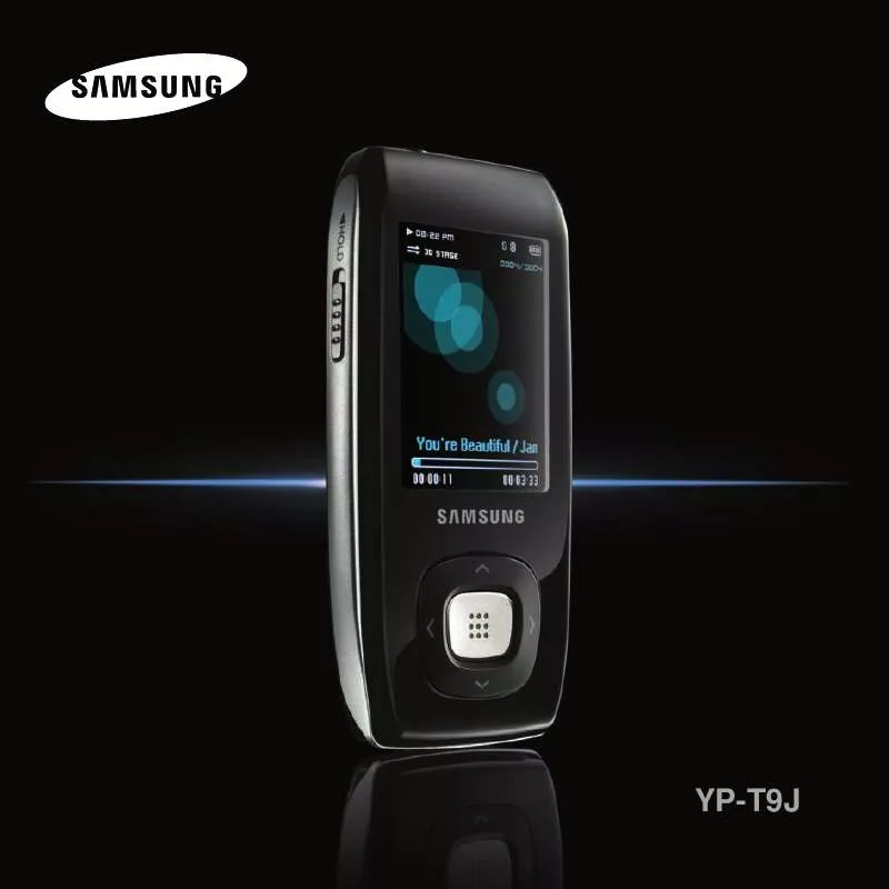 Mode d'emploi SAMSUNG YP-T9J