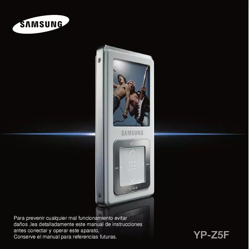 Mode d'emploi SAMSUNG YP-Z5FA