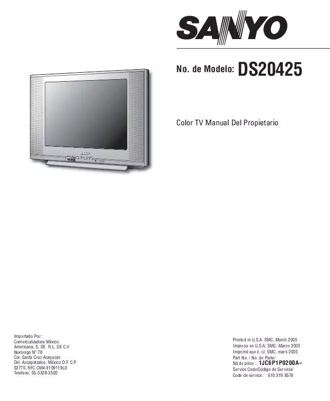 Mode d'emploi SANYO DS20425