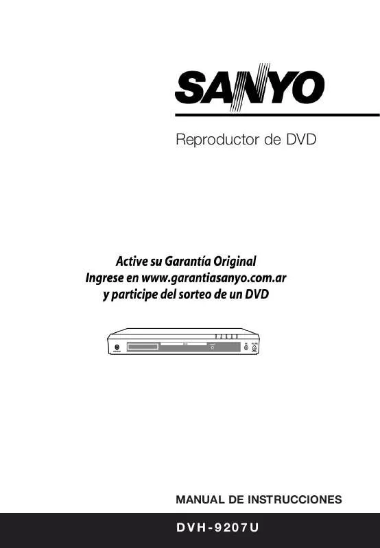 Mode d'emploi SANYO DVH-9207U