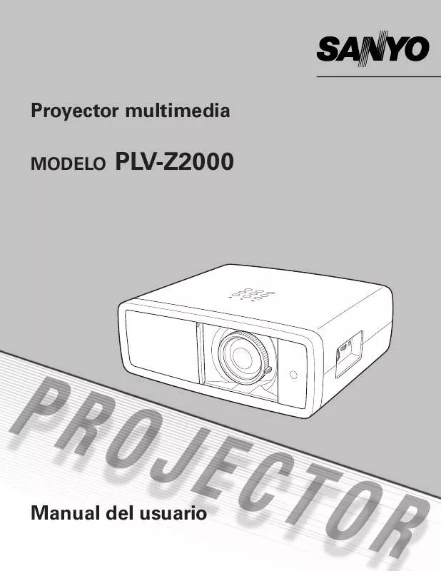 Mode d'emploi SANYO PLV-Z2000