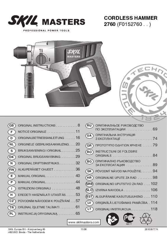 Mode d'emploi SKIL 2760