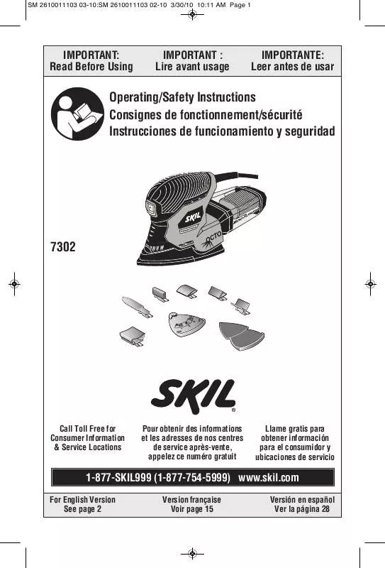 Mode d'emploi SKIL 7302