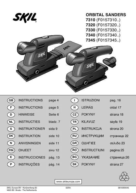 Mode d'emploi SKIL 7310