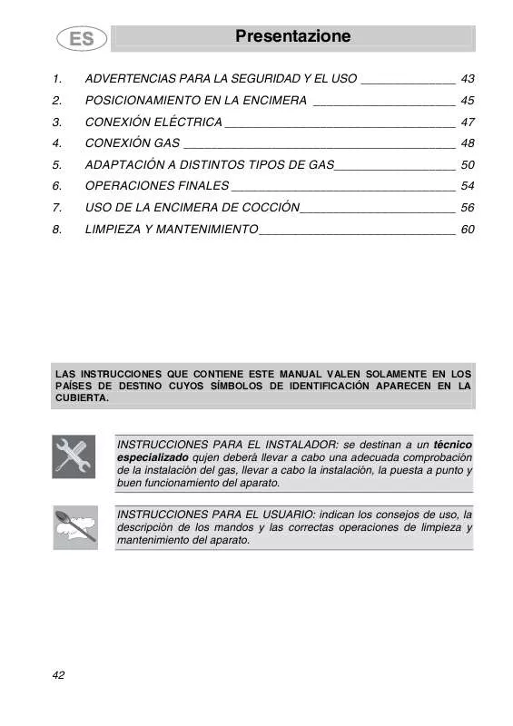 Mode d'emploi SMEG SRV531GH5