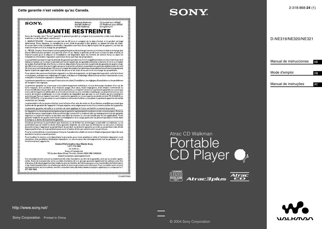 Mode d'emploi SONY ATRAC3