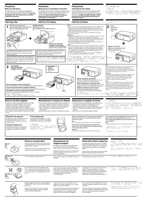 Mode d'emploi SONY CDX-705