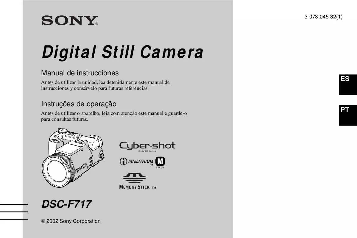 Mode d'emploi SONY CYBER-SHOT DSC-F717