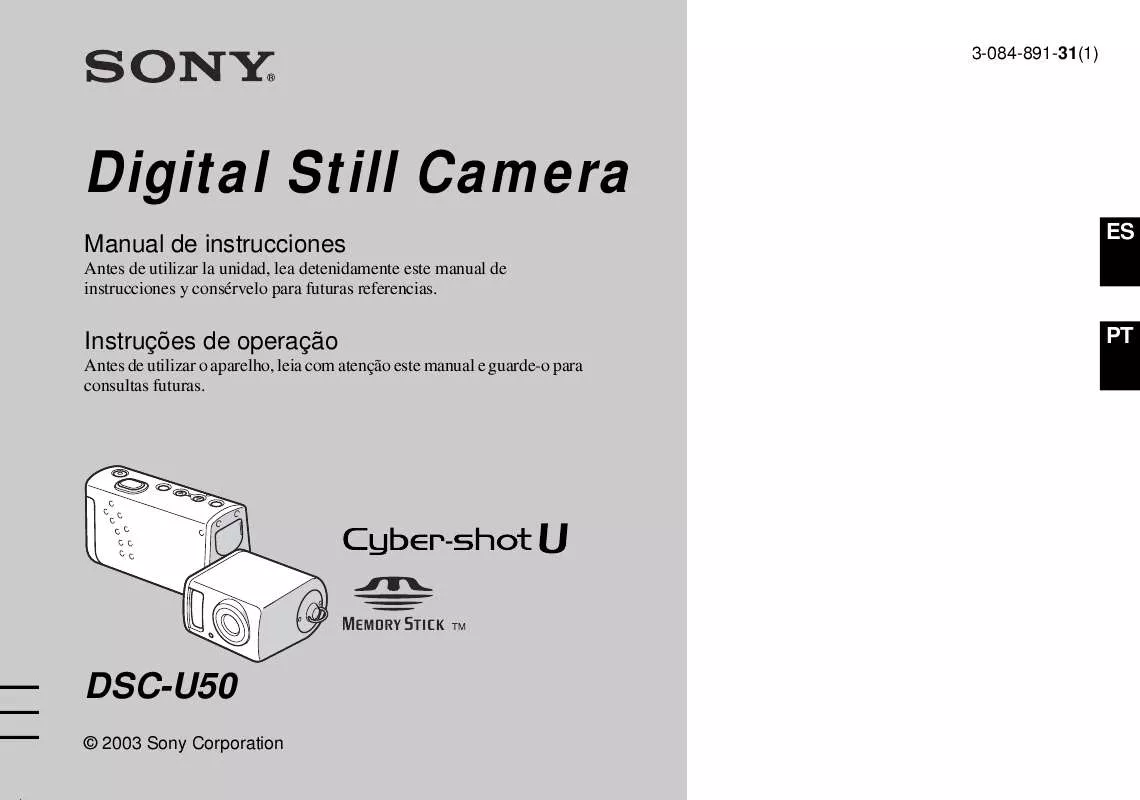 Mode d'emploi SONY CYBER-SHOT DSC-U50