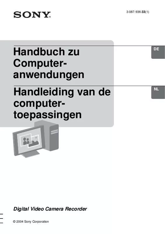 Mode d'emploi SONY DCR-HC20E