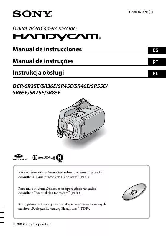 Mode d'emploi SONY DCR-SR55E