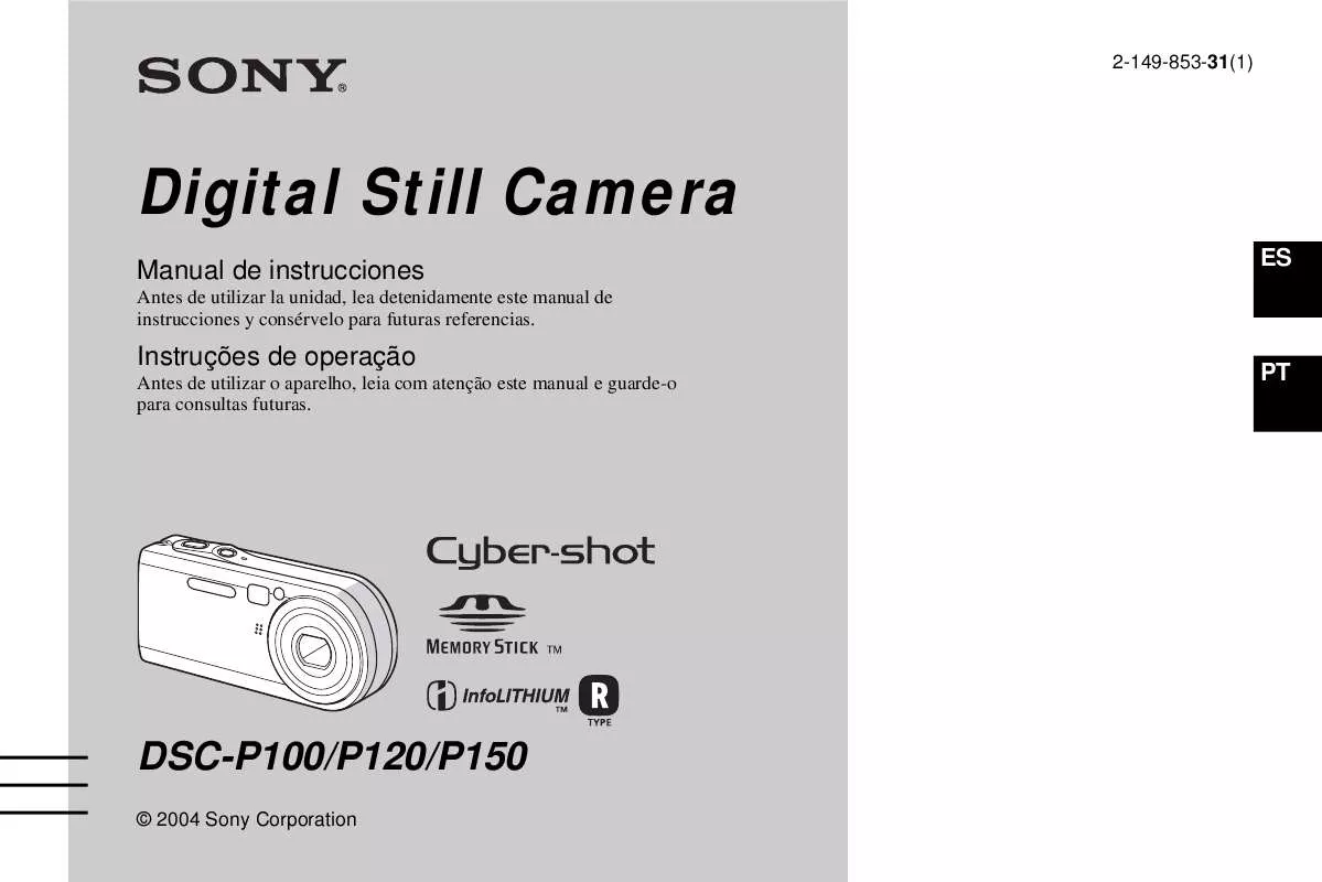 Mode d'emploi SONY CYBER-SHOT DSC-P100R