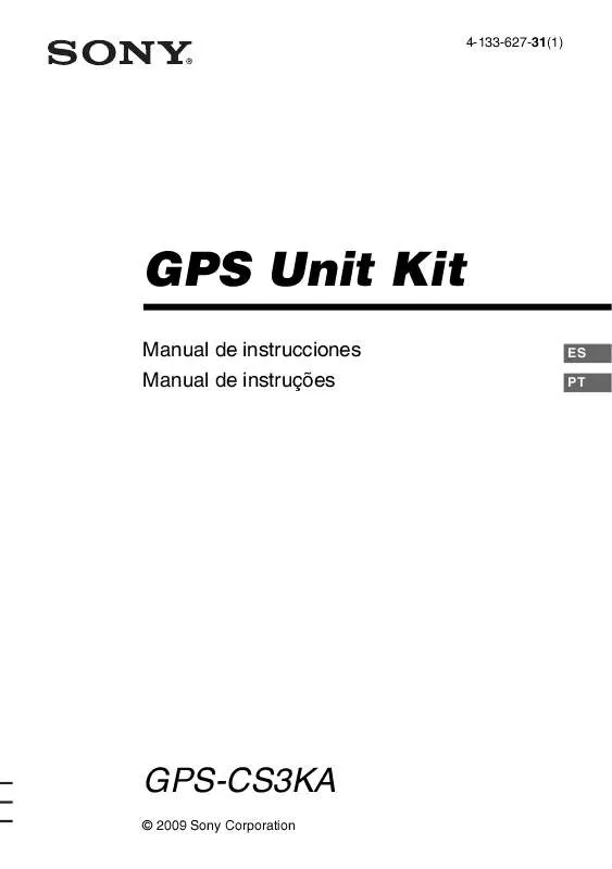 Mode d'emploi SONY GPS-CS3KA