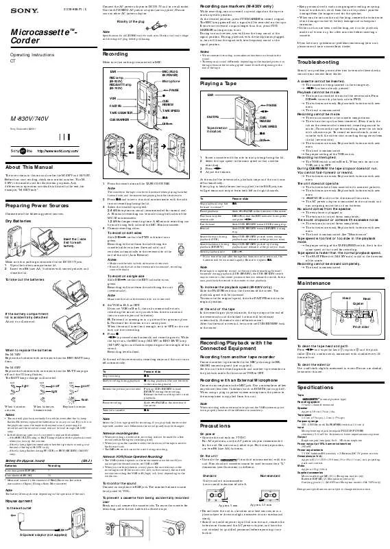 Mode d'emploi SONY HVL-20DM