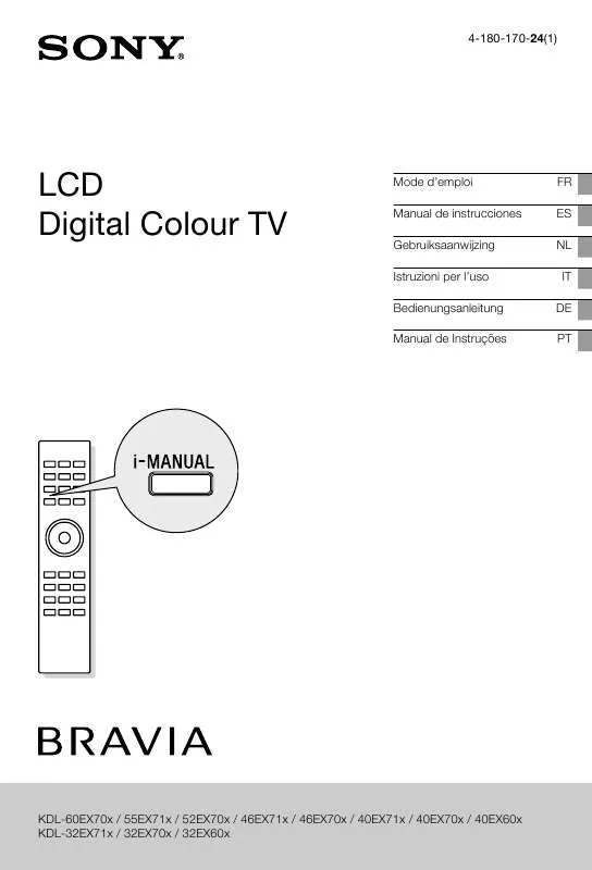 Mode d'emploi SONY KDL-32EX603