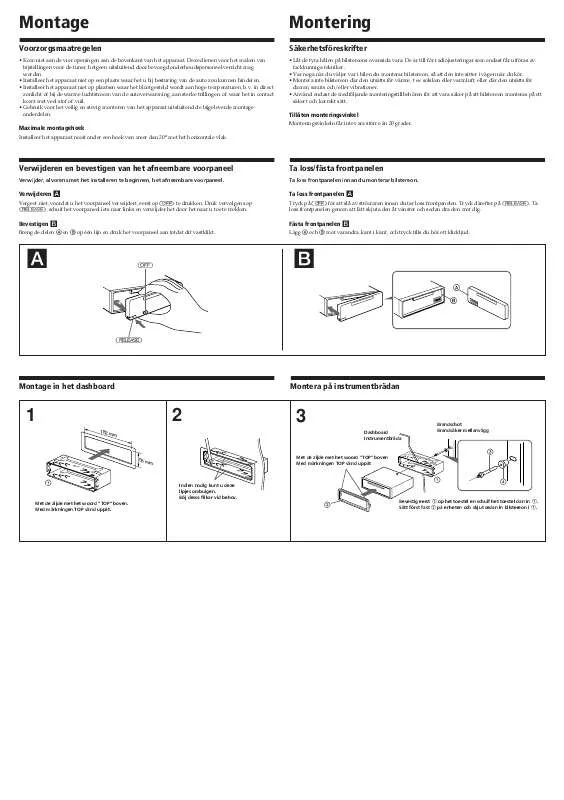 Mode d'emploi SONY MDX-C7890R