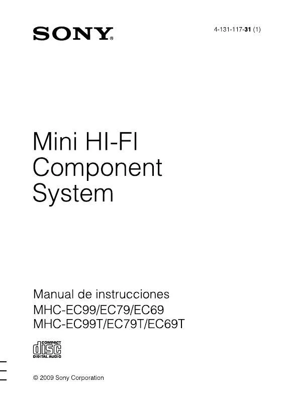 Mode d'emploi SONY MHC-EC69T