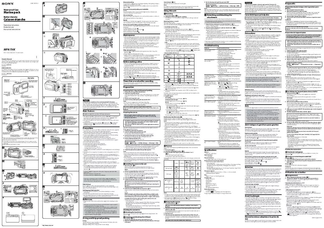 Mode d'emploi SONY MPK-THK