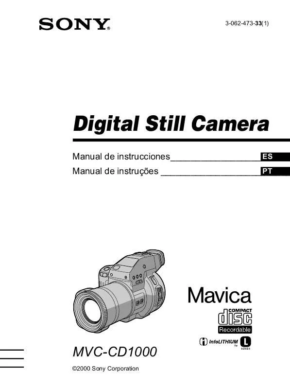 Mode d'emploi SONY MVC-CD1000