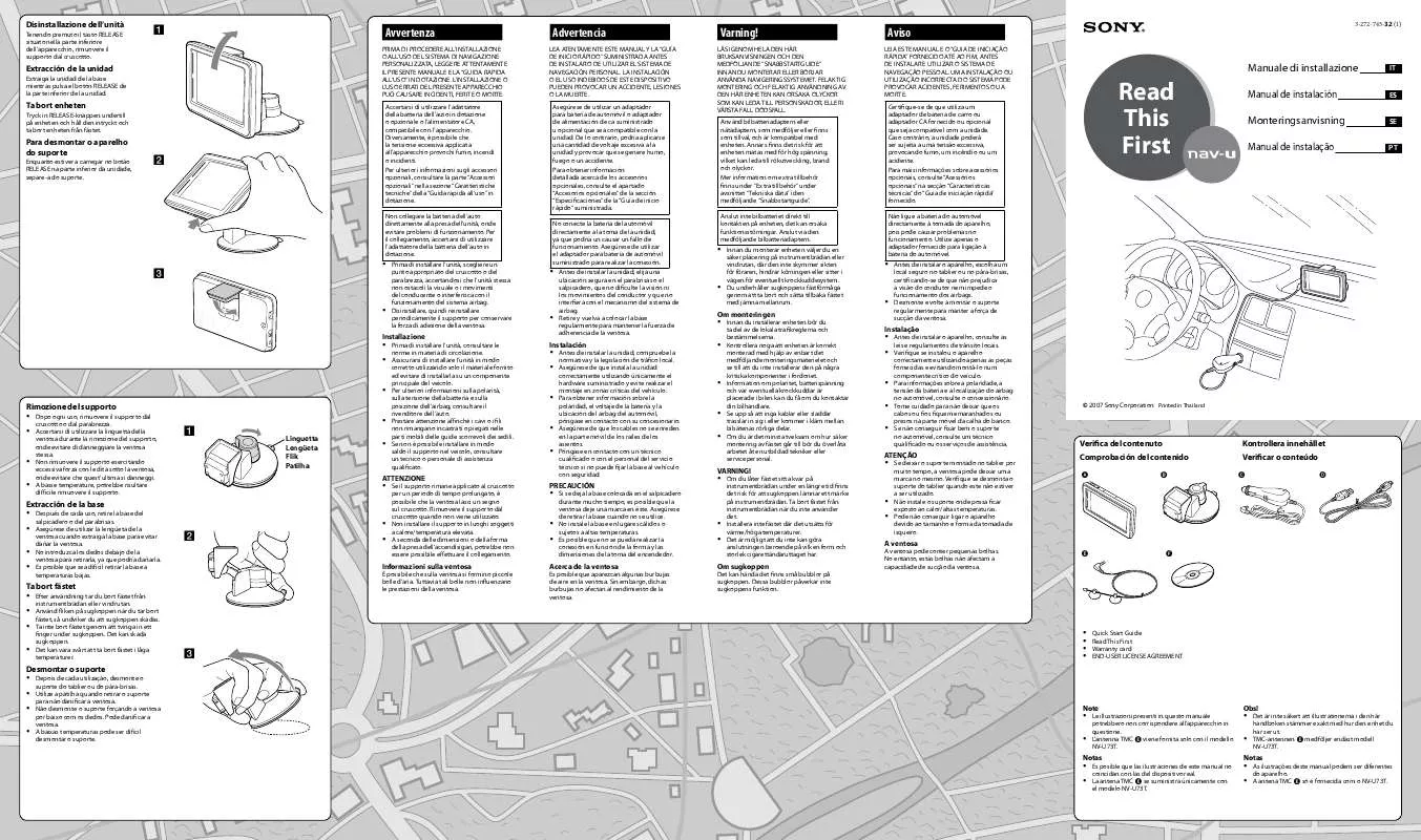 Mode d'emploi SONY NV-U73TC